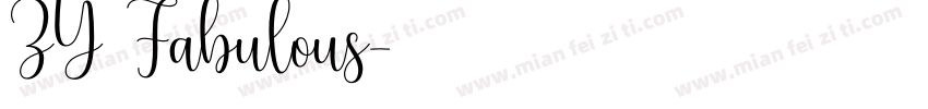 ZY Fabulous字体转换